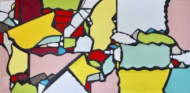 Original Minimalism Abstract Collage by Riccardo Matlakas