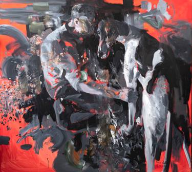 Original Figurative Animal Painting by Liviu Mihai