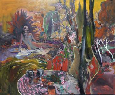 Original Contemporary Women Painting by Liviu Mihai