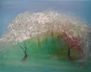 Print of Abstract Expressionism Tree Paintings by Elena Ivanova