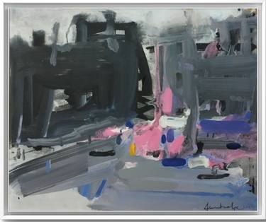 Original Expressionism Cities Painting by Dumitrache Ciprian