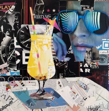Original Abstract Food & Drink Collage by Jim Hudek