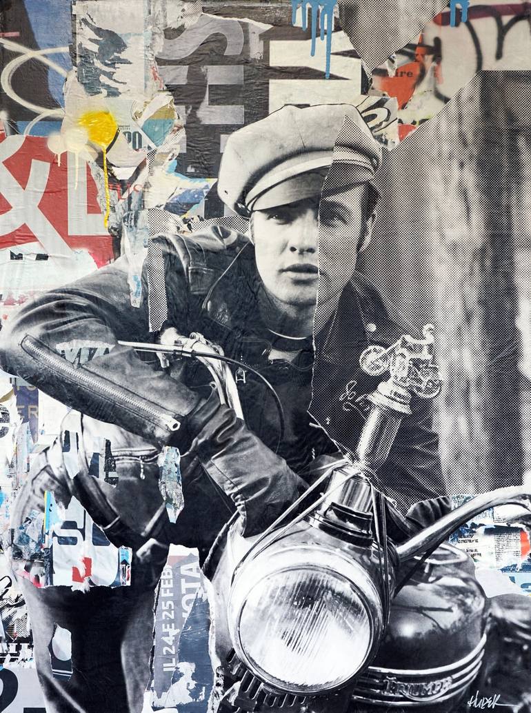Original Street Art Pop Culture/Celebrity Mixed Media by Jim Hudek