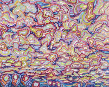 Original Abstract Expressionism Patterns Paintings by Thomas De Leliwa