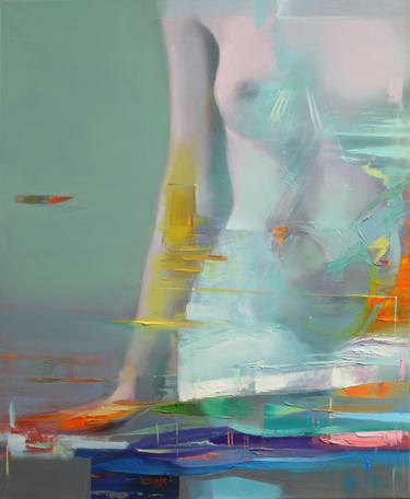 Original Abstract Expressionism Nude Paintings by Taeil Kim