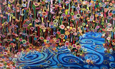 Original Abstract Expressionism Aerial Paintings by Shuk Yee Veronica Lam