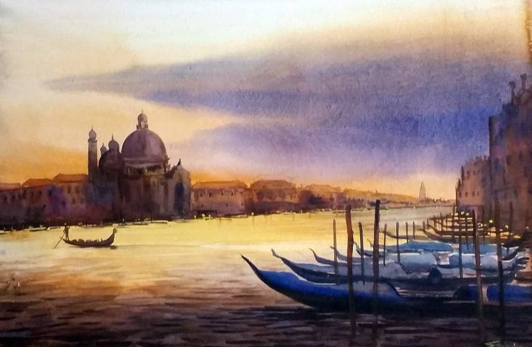 Print of Realism Landscape Paintings by Samiran Sarkar
