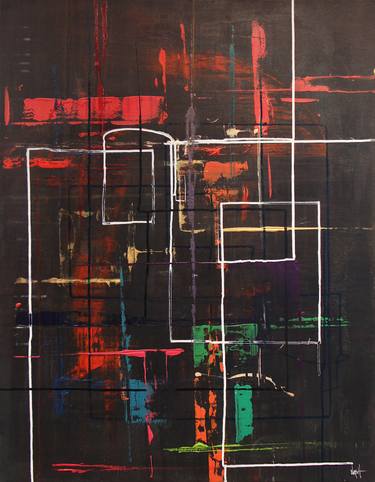 Original Abstract Expressionism Abstract Painting by Dan Nash Gottfried