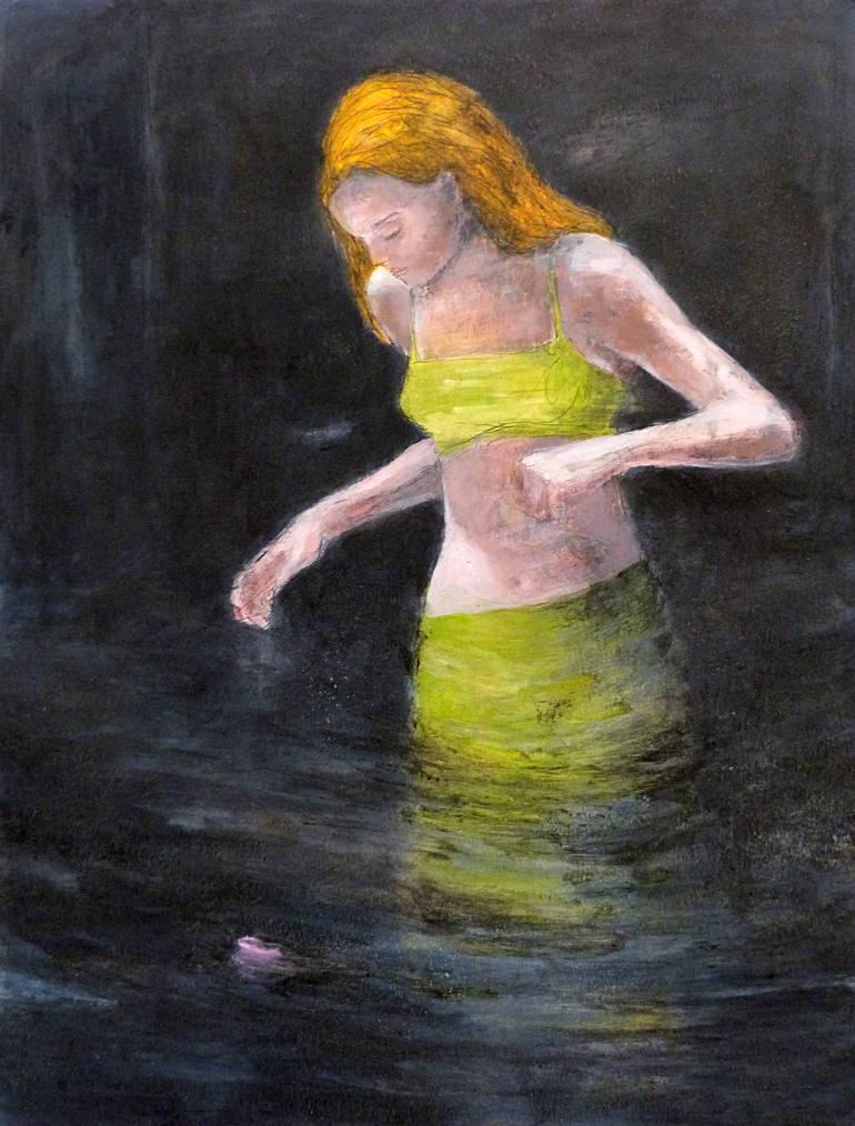 Print of Figurative Water Paintings by Wilfrid Moizan