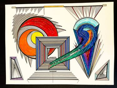 Original Conceptual Abstract Mixed Media by Bill Sotomayor