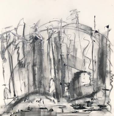 Original Abstract Architecture Drawings by Gisela Gaffoglio