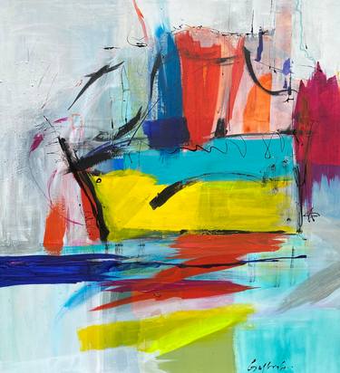 Print of Abstract Expressionism Abstract Paintings by Gisela Gaffoglio