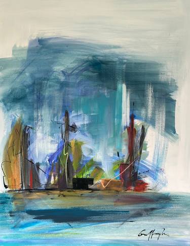 Original Abstract Expressionism Abstract Paintings by Gisela Gaffoglio