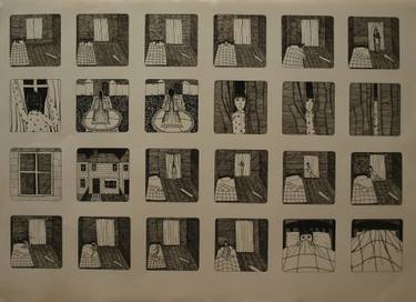 Original Expressionism Places Drawings by Hannah Taggart