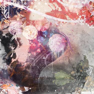 Original Abstract Nature Mixed Media by Teis Albers