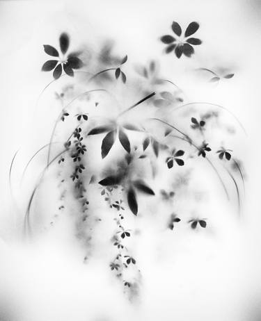 Original Conceptual Floral Mixed Media by Teis Albers