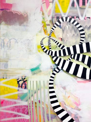 Original Conceptual Abstract Painting by Jaime Derringer
