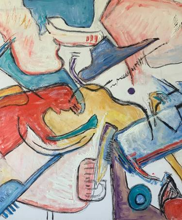 Original Abstract Expressionism Abstract Painting by Lucy Maliszewski