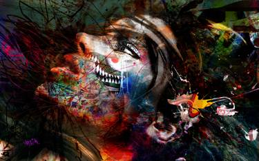 Original Conceptual Abstract Mixed Media by Yossi Kotler