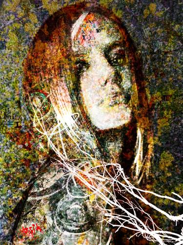 Original Abstract Expressionism Abstract Mixed Media by Yossi Kotler