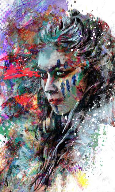 Original Abstract Expressionism Cinema Mixed Media by Yossi Kotler