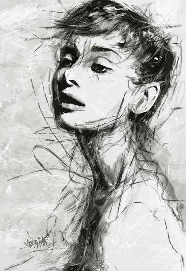Original Conceptual People Mixed Media by Yossi Kotler