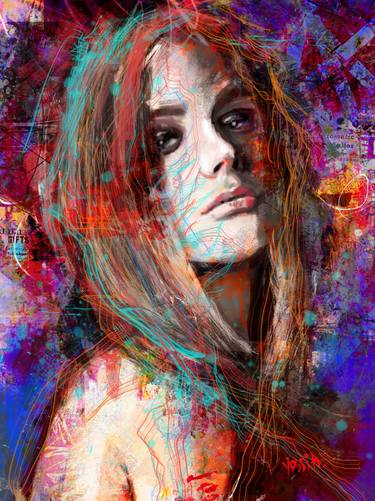 Original Abstract Expressionism Abstract Mixed Media by Yossi Kotler