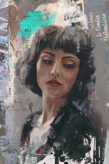 Original Conceptual People Mixed Media by Yossi Kotler