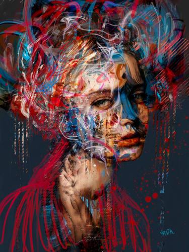 Original Abstract Expressionism Abstract Paintings by Yossi Kotler