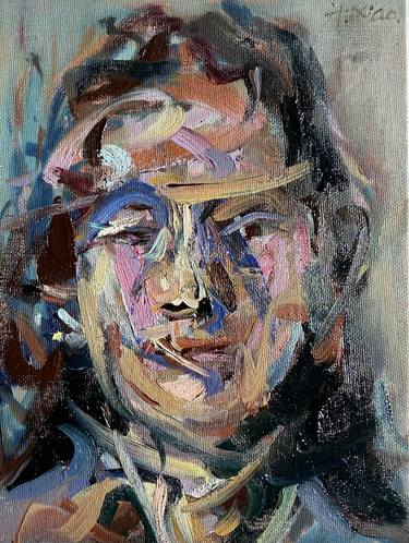 Original Abstract Expressionism Time Paintings by Han Xiao