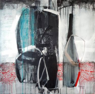 Original Abstract Expressionism Abstract Drawings by Maka Zedelashvili