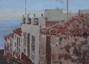 Original Figurative Architecture Painting by Pedro Fausto