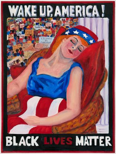 Original Figurative Politics Painting by Melody Croft