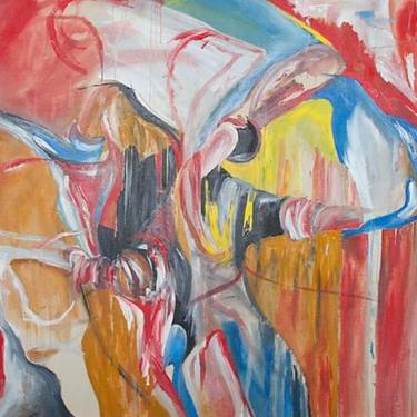 Original Abstract Expressionism Abstract Painting by Noah Bowman