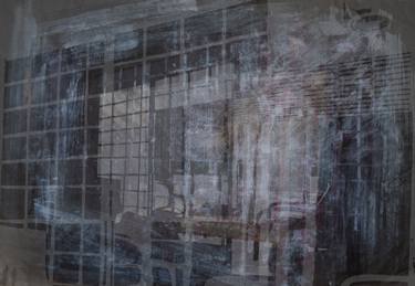 Original Abstract Architecture Mixed Media by Hermione Carline