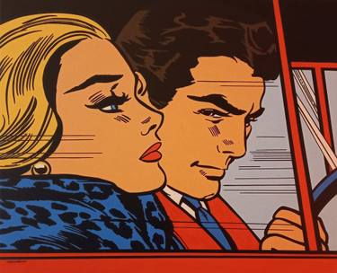 Original Figurative Comics Painting by Marco Arduini