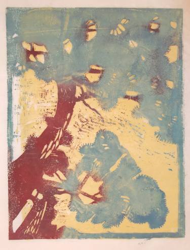 Original Fine Art Tree Printmaking by Sandra Haney
