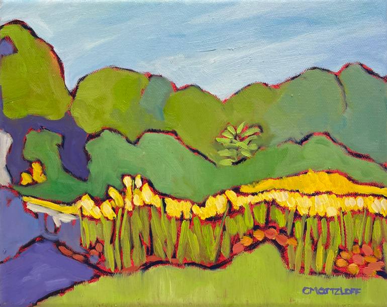 Print of Contemporary Landscape Paintings by Catherine J Martzloff