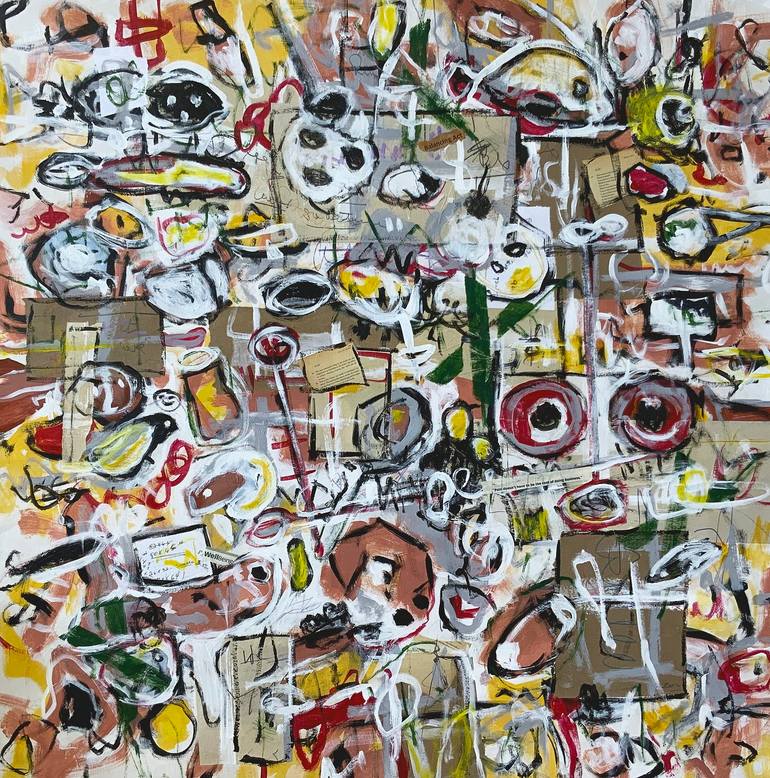 Original Abstract Graffiti Paintings by Liz Zorn