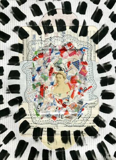 Original Abstract Language Collage by Naomi Vona