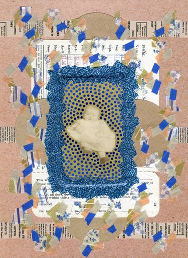 Original Abstract Children Collage by Naomi Vona