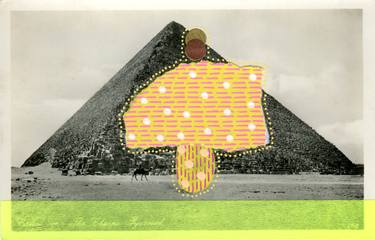 Original Abstract Travel Collage by Naomi Vona