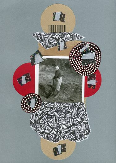 Original Abstract Kids Collage by Naomi Vona