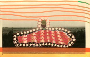 Original Abstract Rural life Collage by Naomi Vona