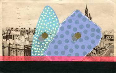 Original Abstract Cities Collage by Naomi Vona