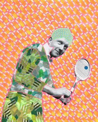 Original Abstract Sport Collage by Naomi Vona