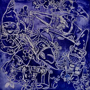 Original Contemporary Garden Printmaking by Tina Jane Hatton-Gore