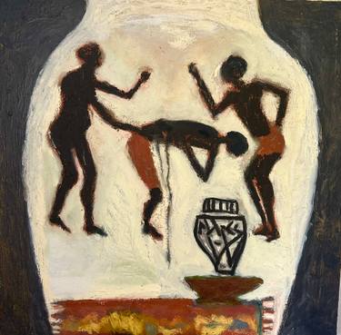 Original Classicism Time Painting by Andrea Deschambeault
