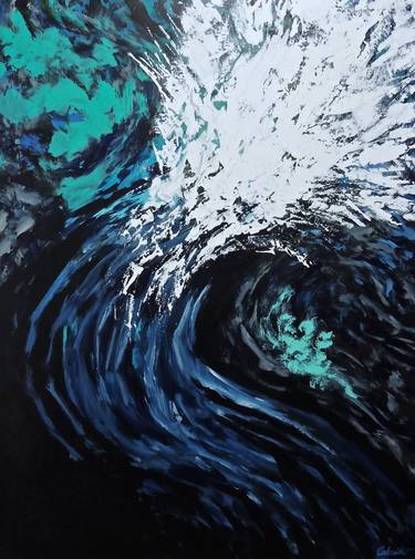 Original Abstract Expressionism Abstract Painting by Christian Calvillo
