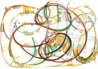Original Fine Art Abstract Drawing by Kaja El Attar